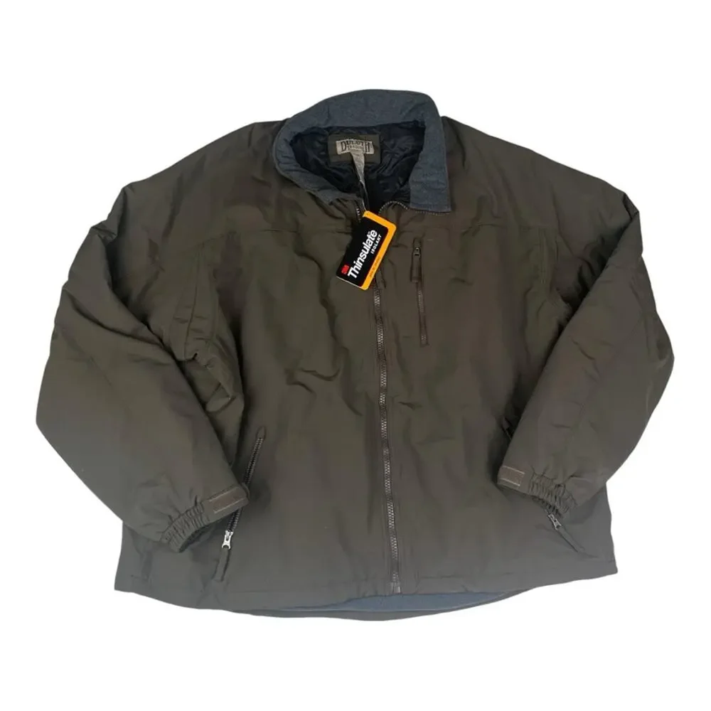 Duluth Trading Co Mens 3x dark green gray new Quilted Nylon Jacket